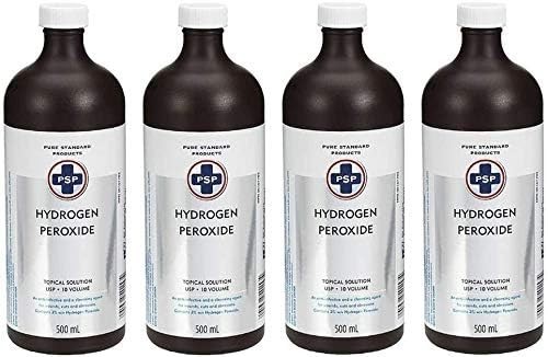 Hydrogen Peroxide 3% USP Sterilization Solution H2O2 Skin Disinfectant 4 Pack