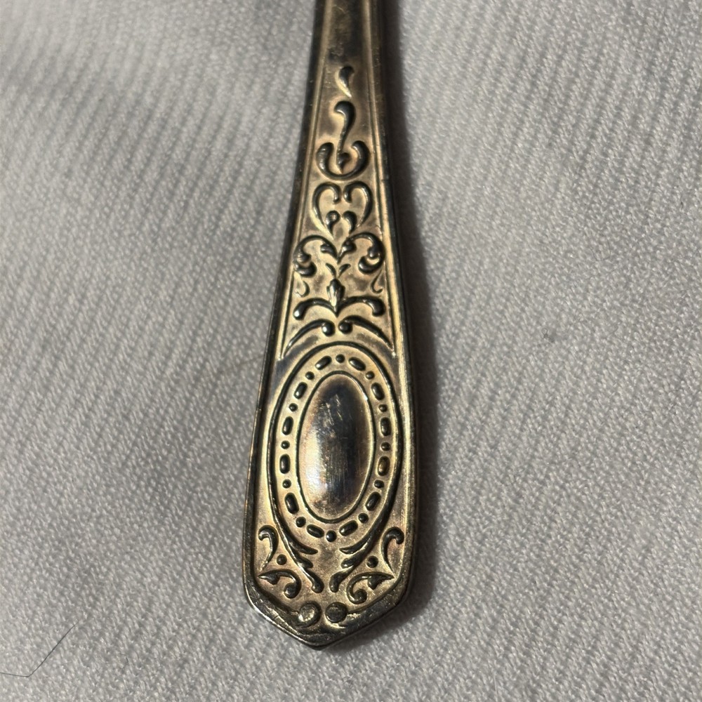 Vtg Set 5 Teaspoons USSR MHU Russian Flatware