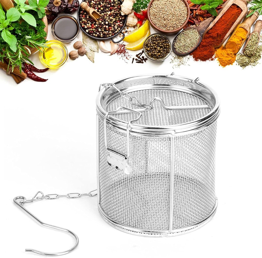 Tea Infuser, Stainless Steel Construction Wire Mesh Design Silver
