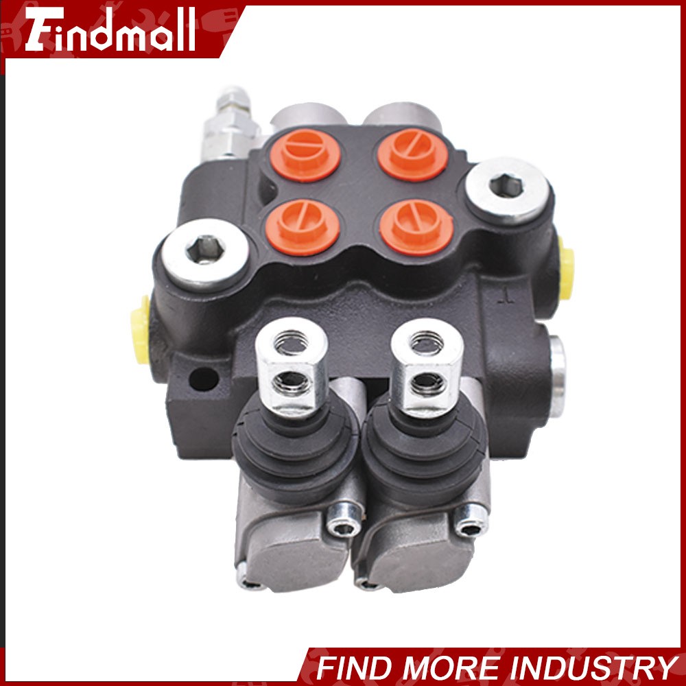 Findmall 2 Spool Hydraulic Control Valve Double Acting 13 GPM +Conversion Plug