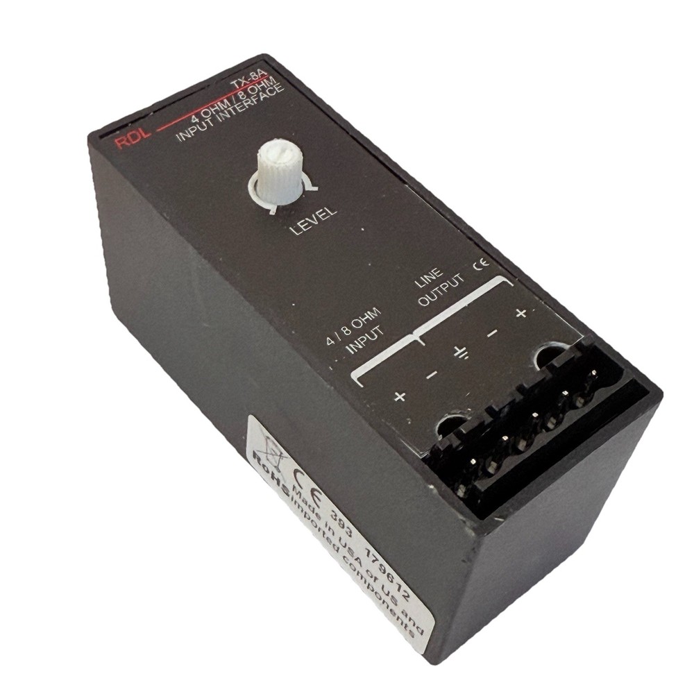 RDL TX-8A 4/8 OHM INPUT INTERFACE