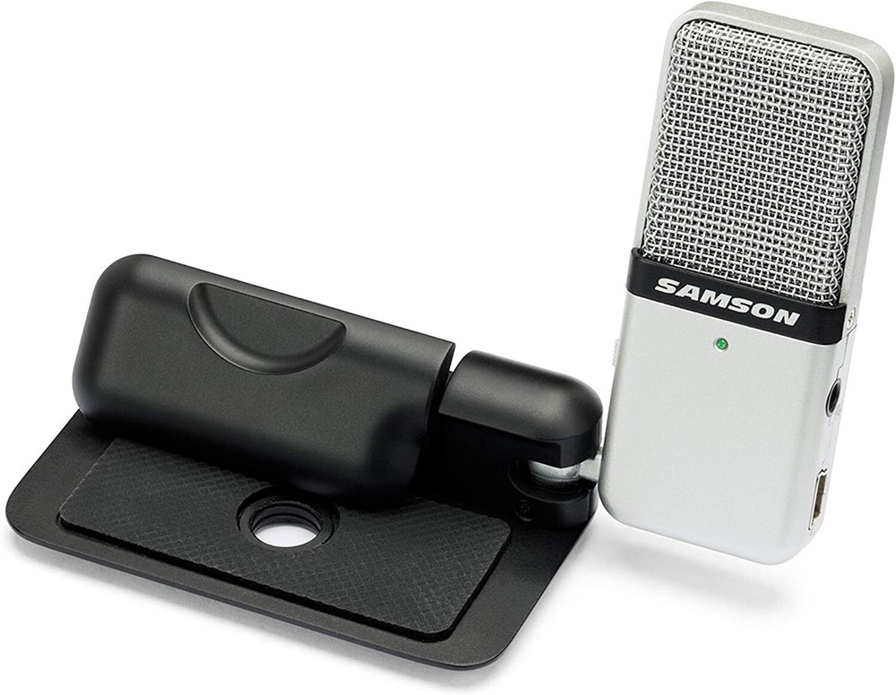 Samson Go Mic Portable USB Condenser Microphone for Mac and PC Computers Silver