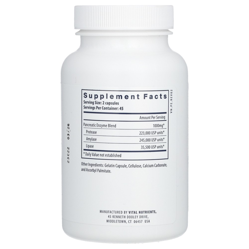 Pancreatic Enzymes, 90 Capsules