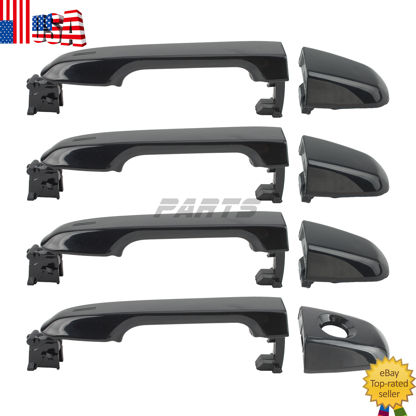 4Pcs Exterior Door Handle Set For Toyota Camry 2012-2017 Front Rear Left & Right