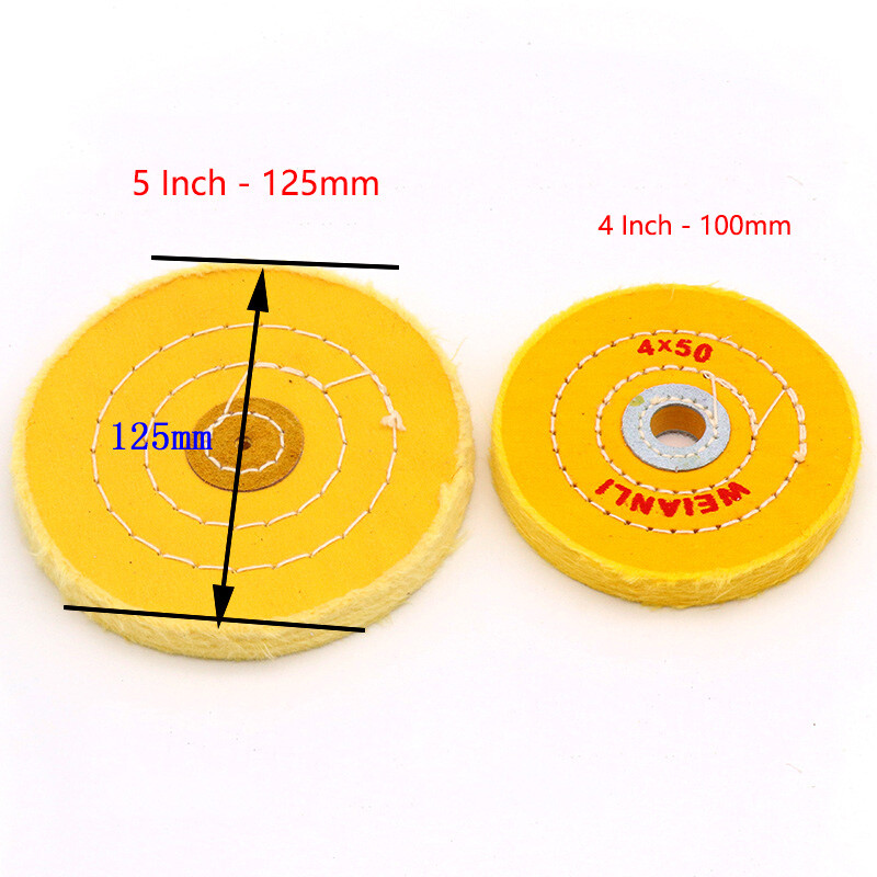2" 3" 4" - 8" Buffing Soft Polishing Cloth Buffer Polish Wheel for Bench Grinder