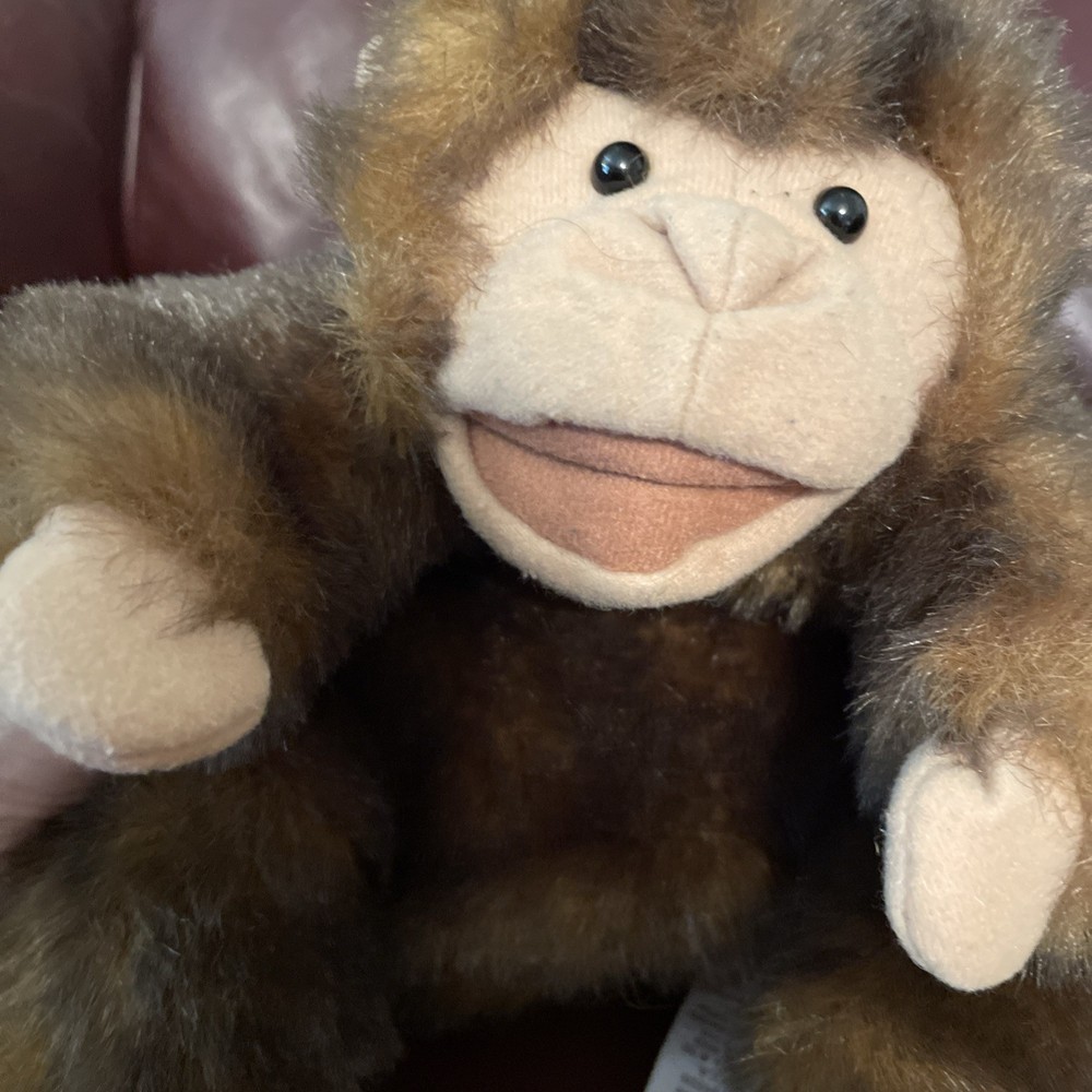 Folkmanis Folktails Monkey Hand Puppet 10 inch EUC