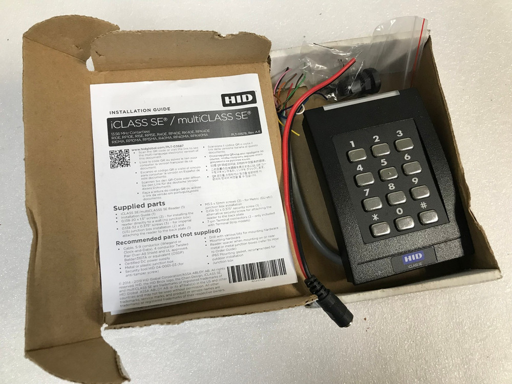 HID iClass SE RK40 921NTNNEK00000 Keypad Wall Switch Reader