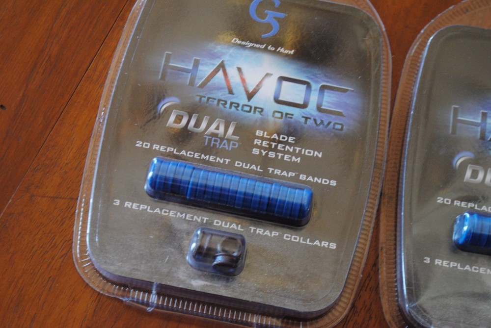 2 packs New HAVOC Dual Trap Blade Retention System Replacement Bands & Collars