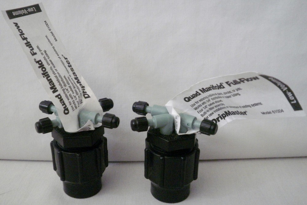 2 Drip Master Quad Manifold Full Flow 61004