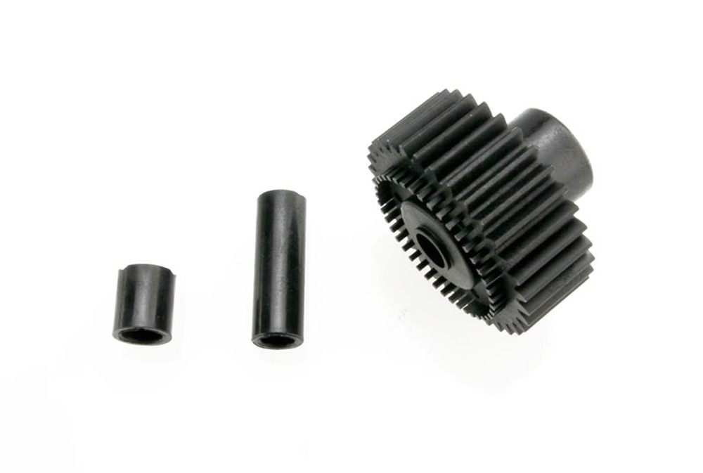 Traxxas 3984X - Output Gear, 33T & Spacers, E-Revo, E-Maxx, Summit