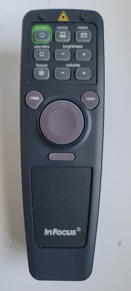Infocus IRC-TC LCD Projector Remote Control with Laser Pointer TESTED - WORKS