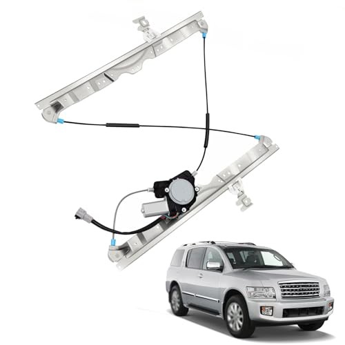 Front Left Driver Side Power Window Regulator with Motor Replacement for QX56