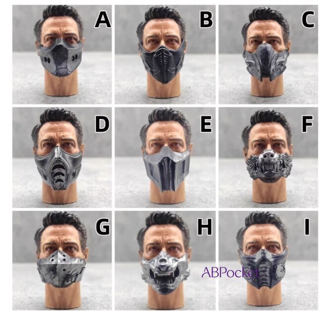 Advanced Soldier Warrior Multi-type Mask For 12" Action Figure 1/6 Scale