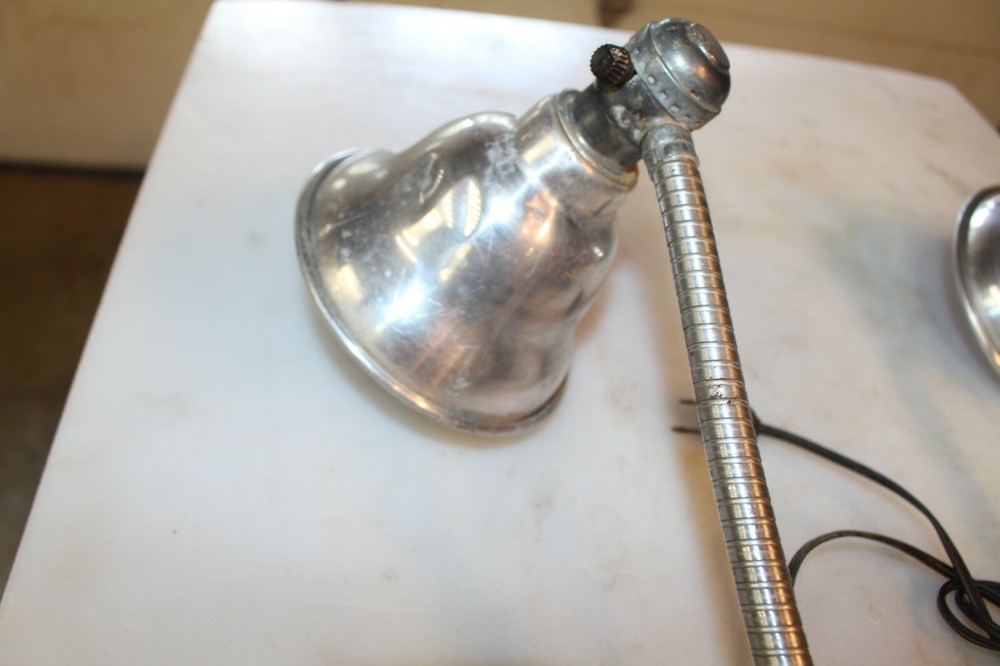 Steam Punk DOUBLE Gooseneck Lamp assembly,WORKING