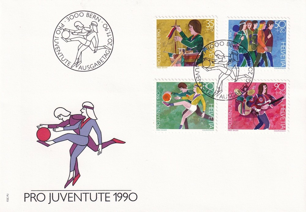 SWITZERLAND 1990 FIRST DAY COVER, CHILD DEVELOPMENT