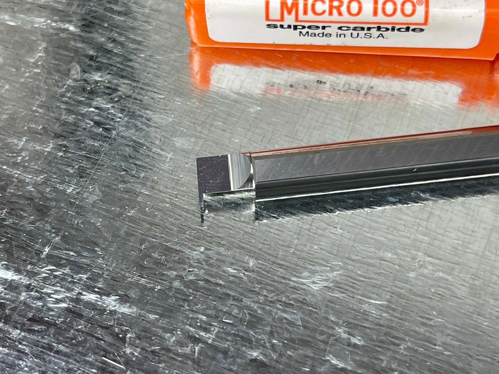 Micro 100 RR-017-4 Carbide Retaining Ring Grooving Tool Bar .017" Square