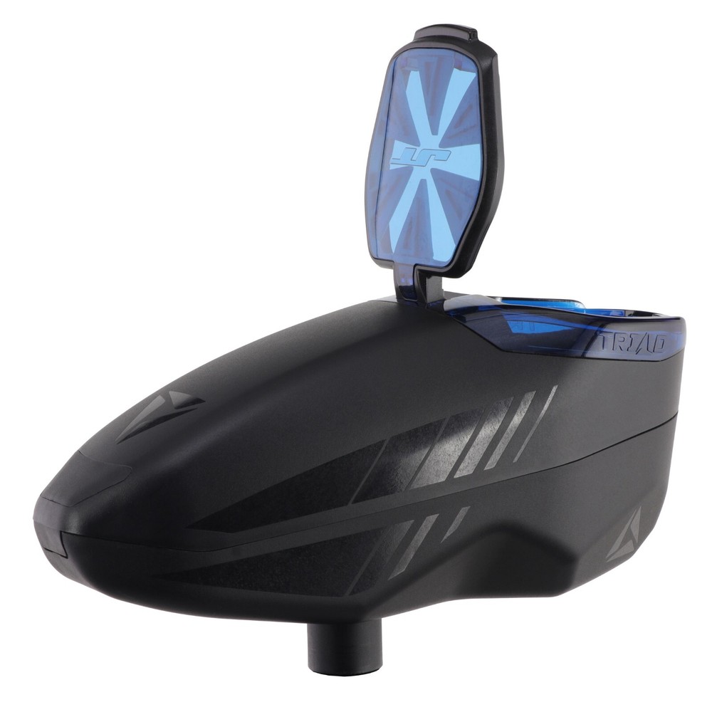 JT Paintball TRIAD Electronic 215rd Round Lightweight Hopper Loader Black/Blue