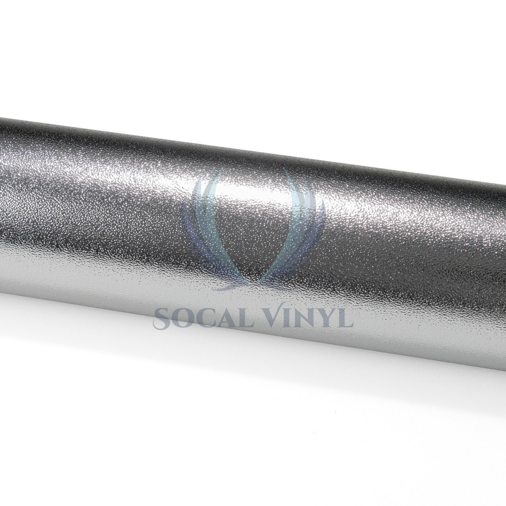 Chrome Glitter Silver Sparkle Car Vinyl Wrap Sticker Decal Bubble Free Sheet DIY