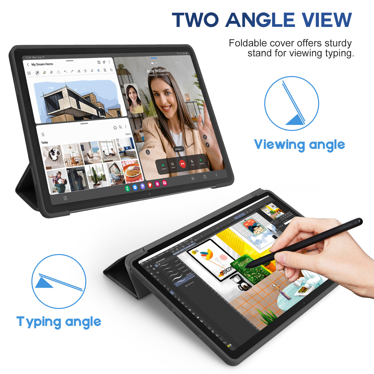 For Samsung Galaxy Tab A11+ 2025 11" Case Cover/ Tempered Glass Screen Protector