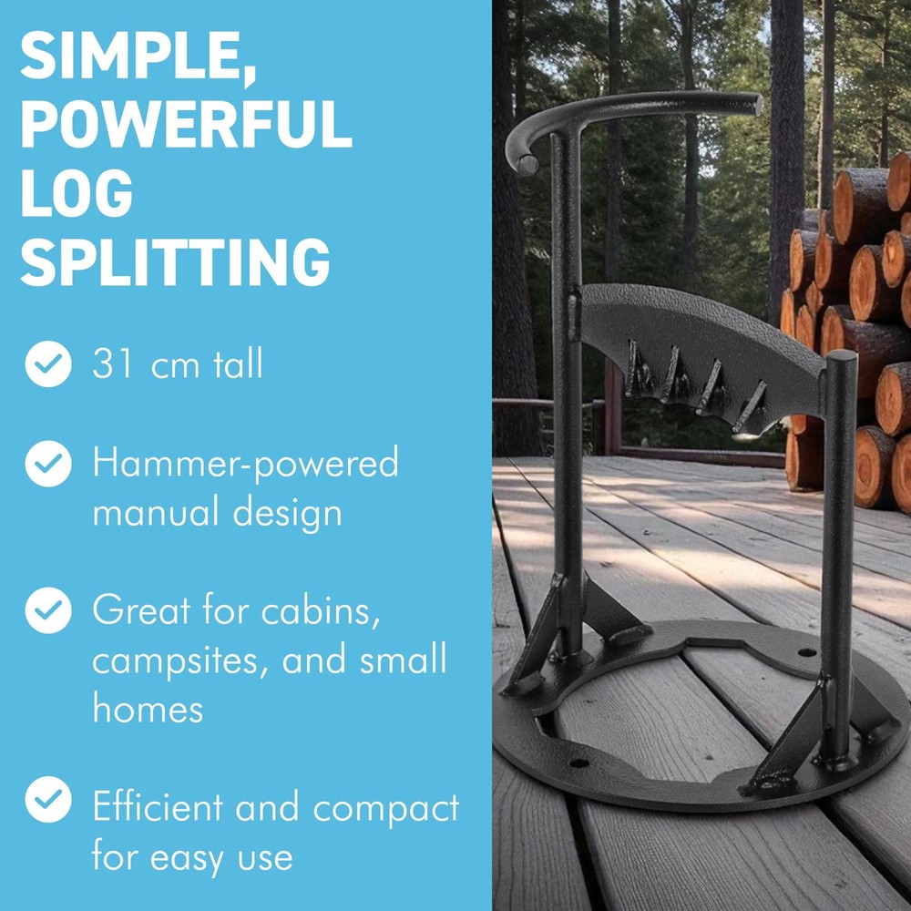 𝗖𝗔𝗦𝗧 𝗜𝗥𝗢𝗡 𝗪𝗢𝗢𝗗 𝗦𝗣𝗟𝗜𝗧𝗧𝗘𝗥 Log & Kindling Splitter