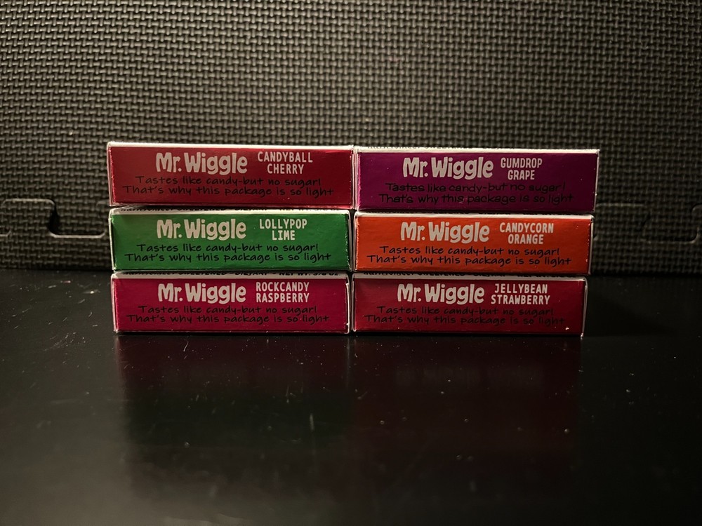 Mr Wiggle jello - 6 empty custom design display boxes