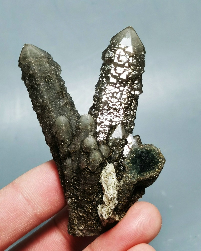 Natural Skeletal Quartz Crystal Cluster Specimen