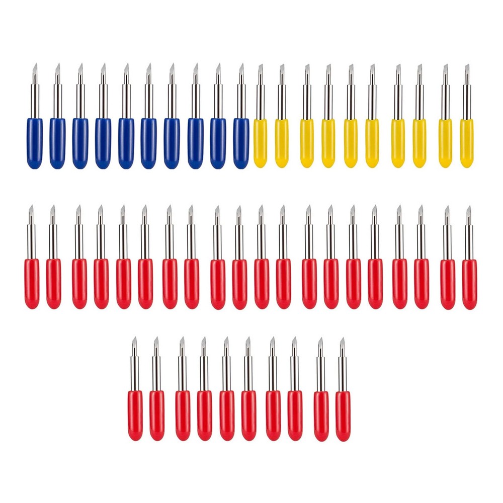 50Pack 30°/45°/60° Assorted Roland Cutting Plotter Vinyl Cutter Blade Knife Tool