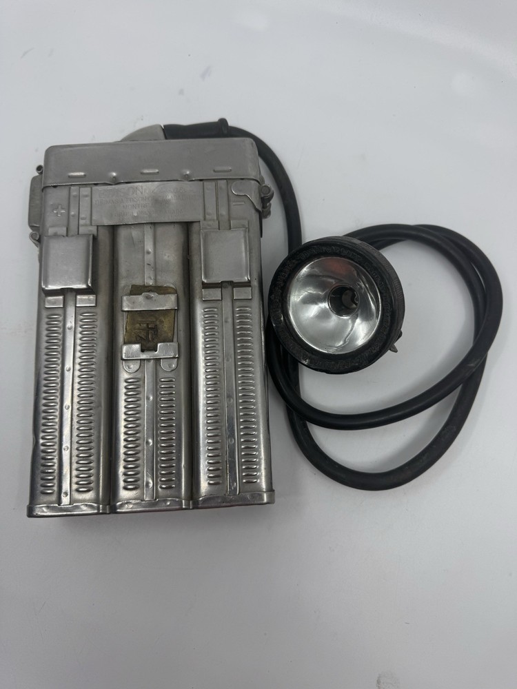 Thomas Edison Model P Electric Cap Lamp Miner Untested