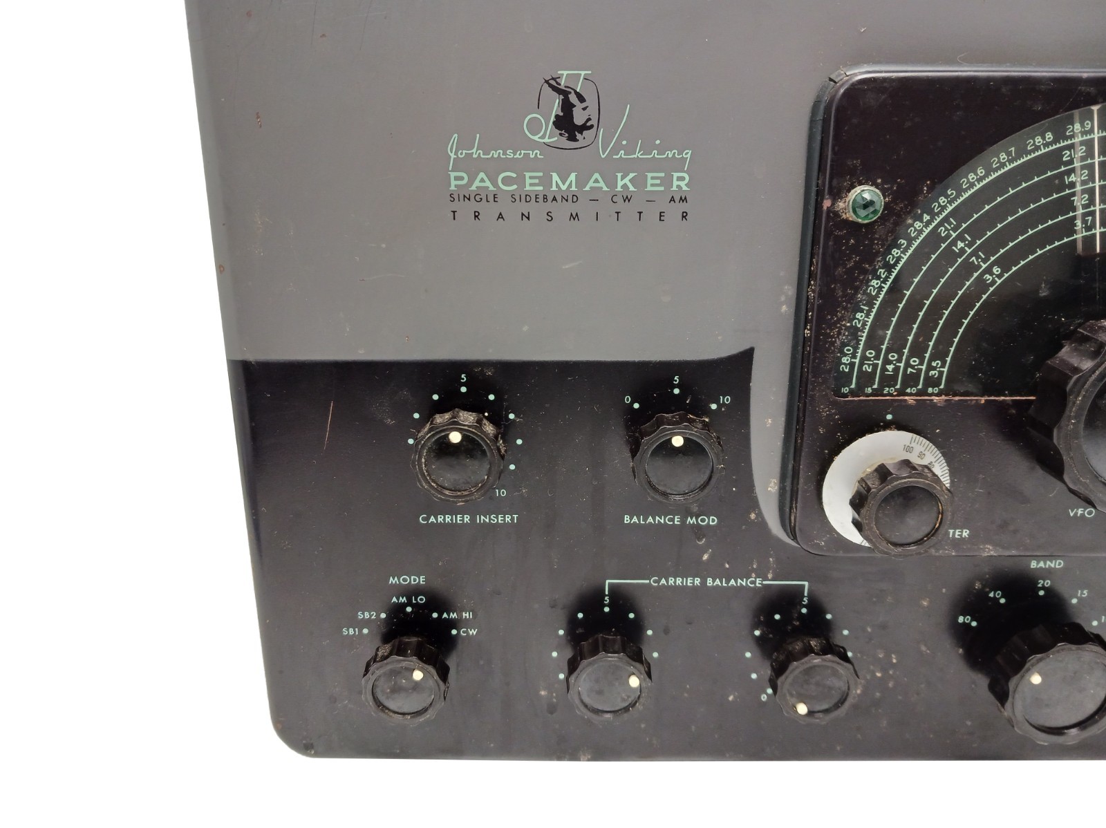 Johnson Viking Pacemaker Ham Radio Transmitter / Exciter - WORKS