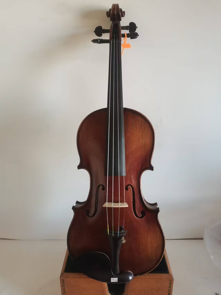 Master 4/4 violin Stradi model 1pc Solid flamed maple back spruce top K3912