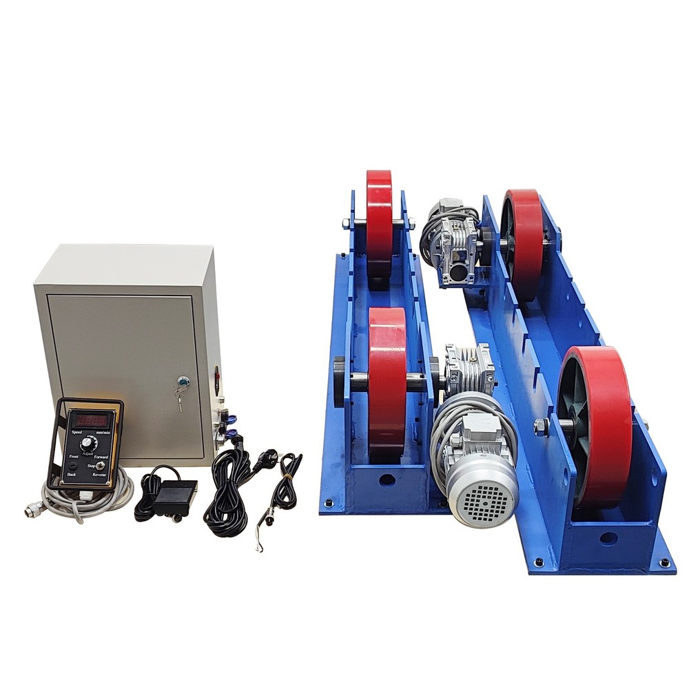 220V 3-Ton Double Power Line-control Welding Turning Roller Welding Bench