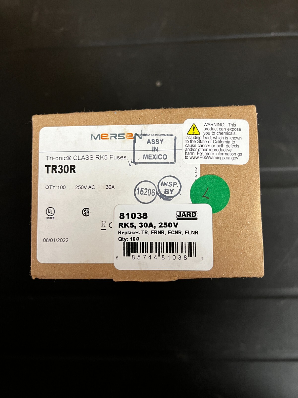 New Lot 10 Mersen Shawmut TR30R 30 Amp Fuses Buss FRN R 30 250V NEW LOOK NIB