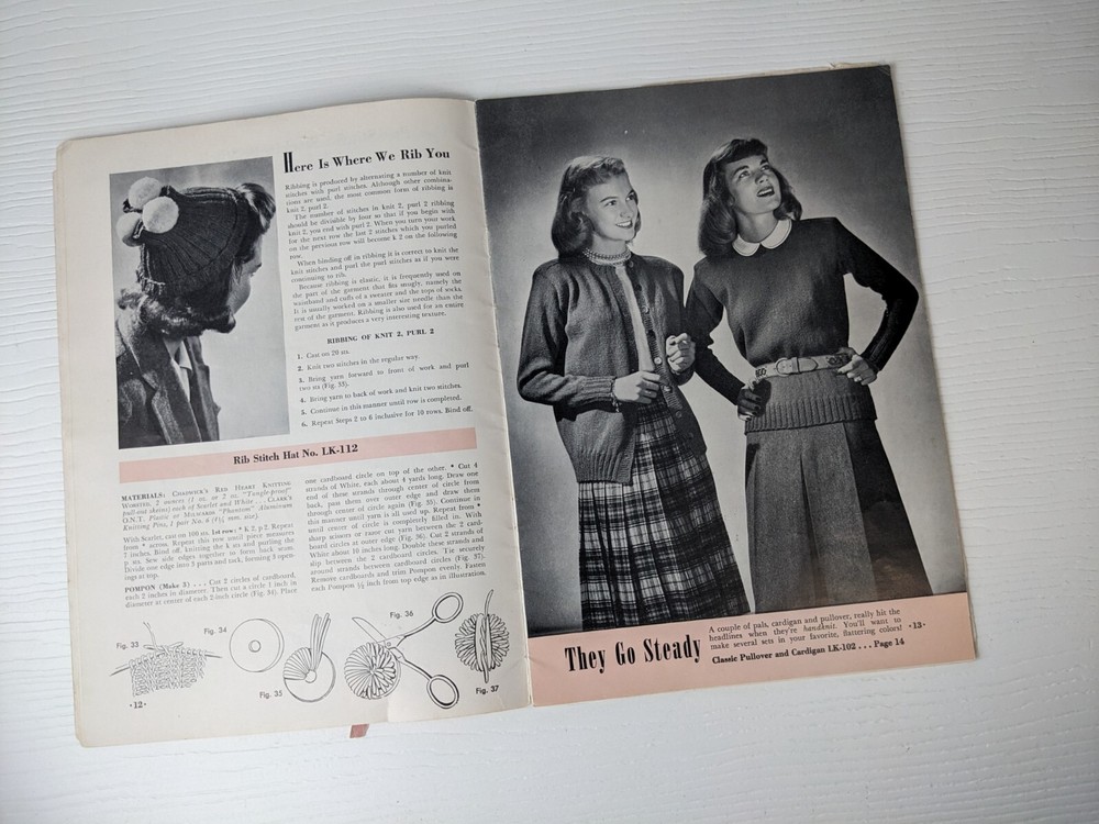 1948 Knitting Pattern Book LEARN TO KNIT #234