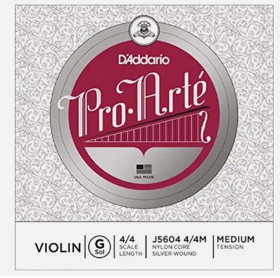Violin Single G String, 4/4 Scale Medium Tension Pro-Arte