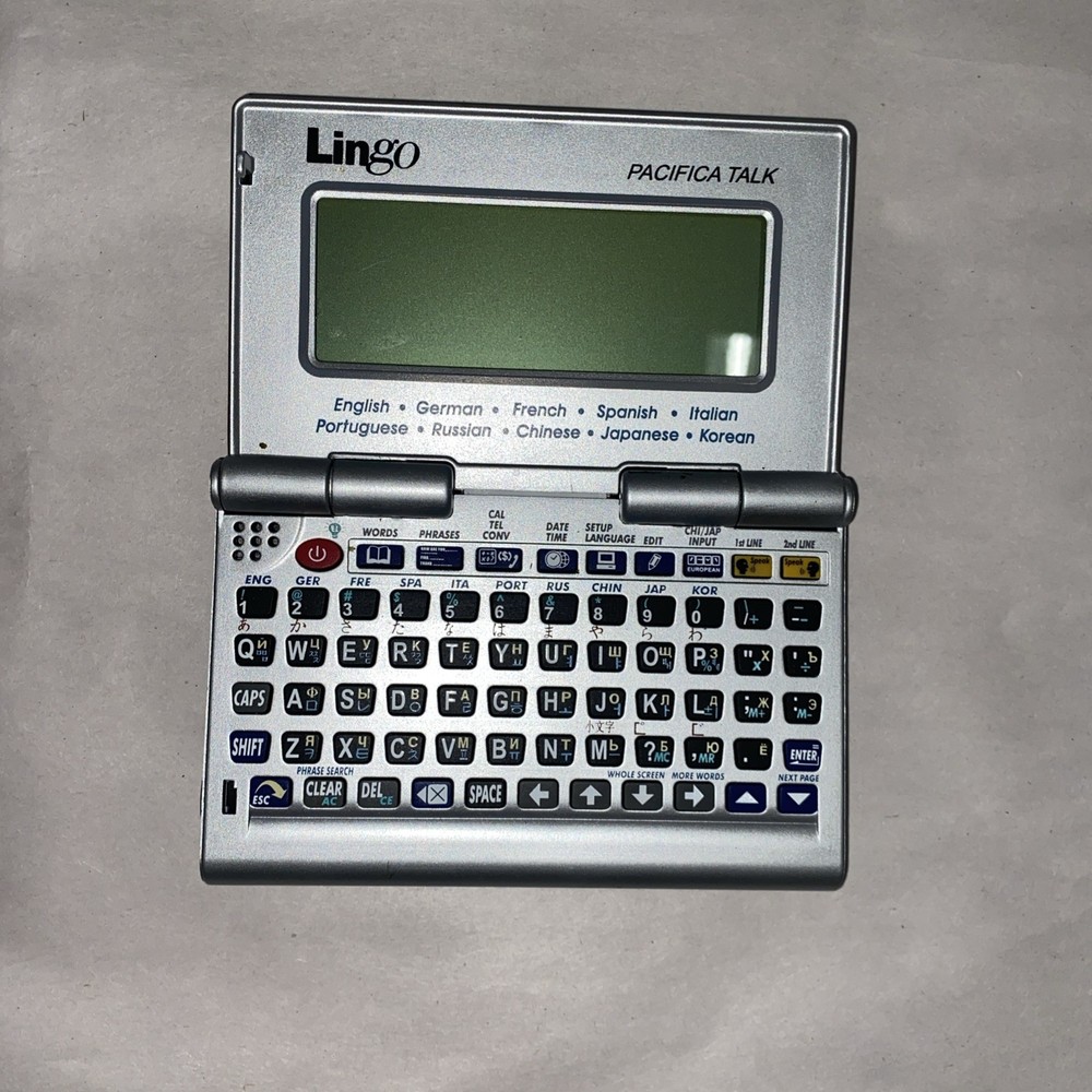 LINGO Pacifica Talk TR-2203 10 Language Talking Translator Great 2000