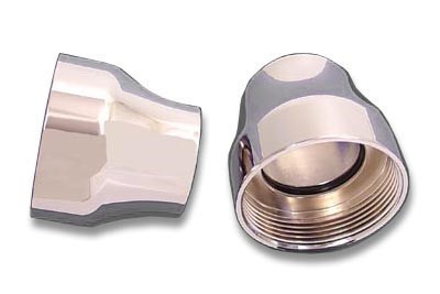 V-Twin 24-0363 41mm Fork Boot Covers Chrome