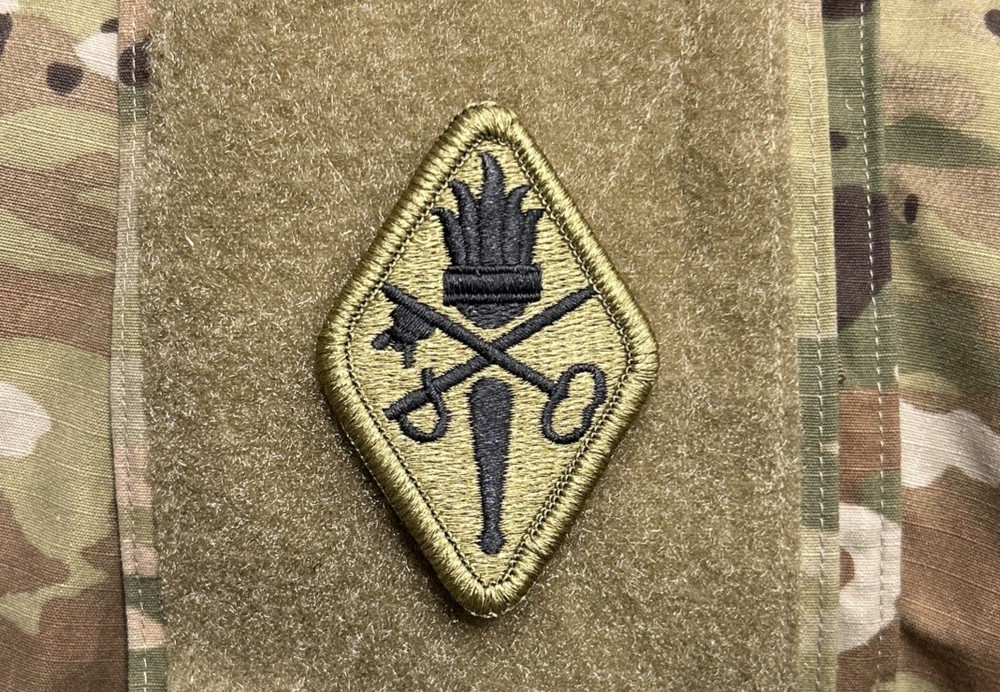 US Army Quartermaster Center & School Patch OCP w/ Hook