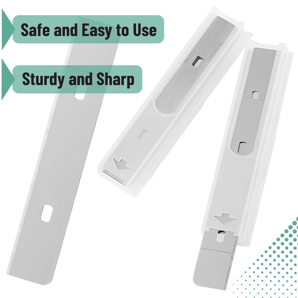 Bates- Replacement Scraper Blades with Dispenser, 4 Inch, 2 Pack, 10 pcs/pack...