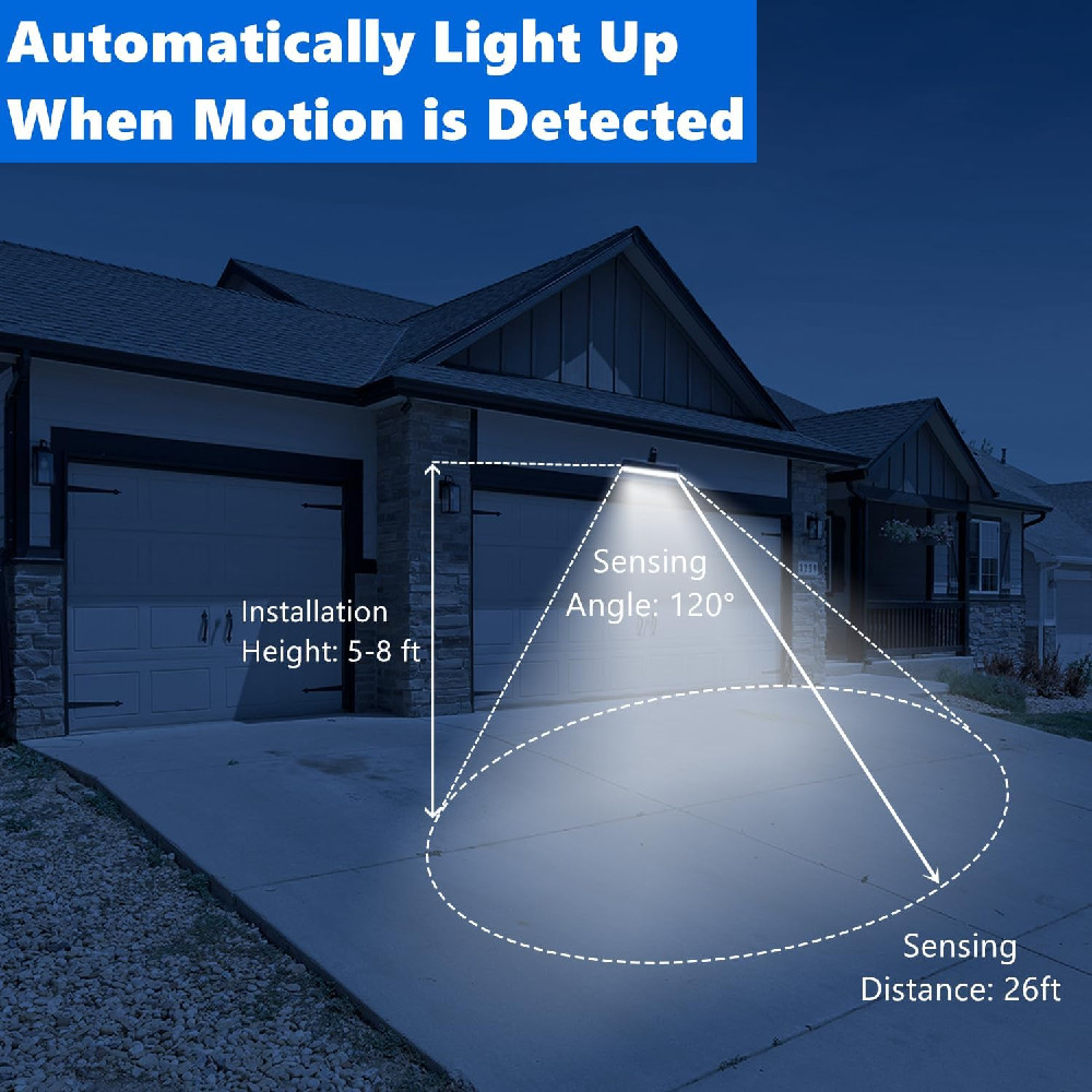 Solar Lights Outdoor Tree Clip Motion Sensor Security Wall Camping Light 3 Modes