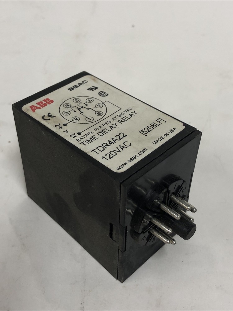 ABB SSAC LittleFuse TDR4A22 Time Delay Relay
