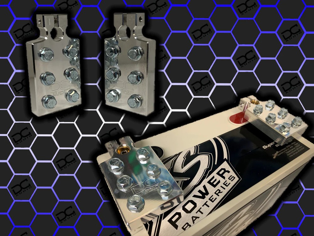 DC AUDIO 6FLT-ALU SAE Clamp battery terminals