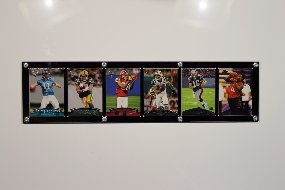 6 Cards Side By Side with dividers Display Card Case, Holds Cards 180pt or less