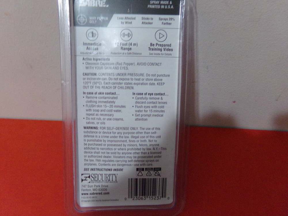 Sabre Runner Pepper Gel Black Adjustable Reflective Hand Strap NEW