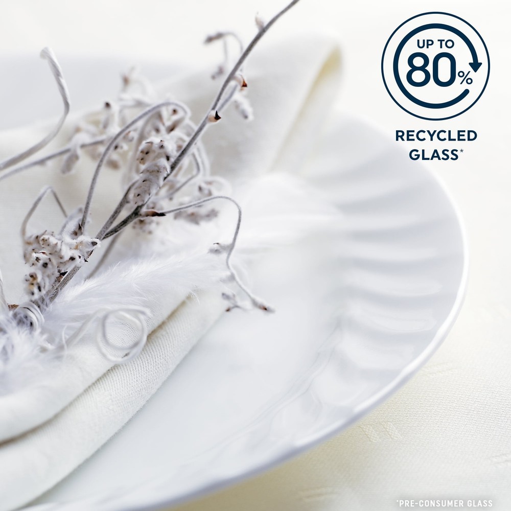 12-Piece Glass Dinnerware Set Service For 4