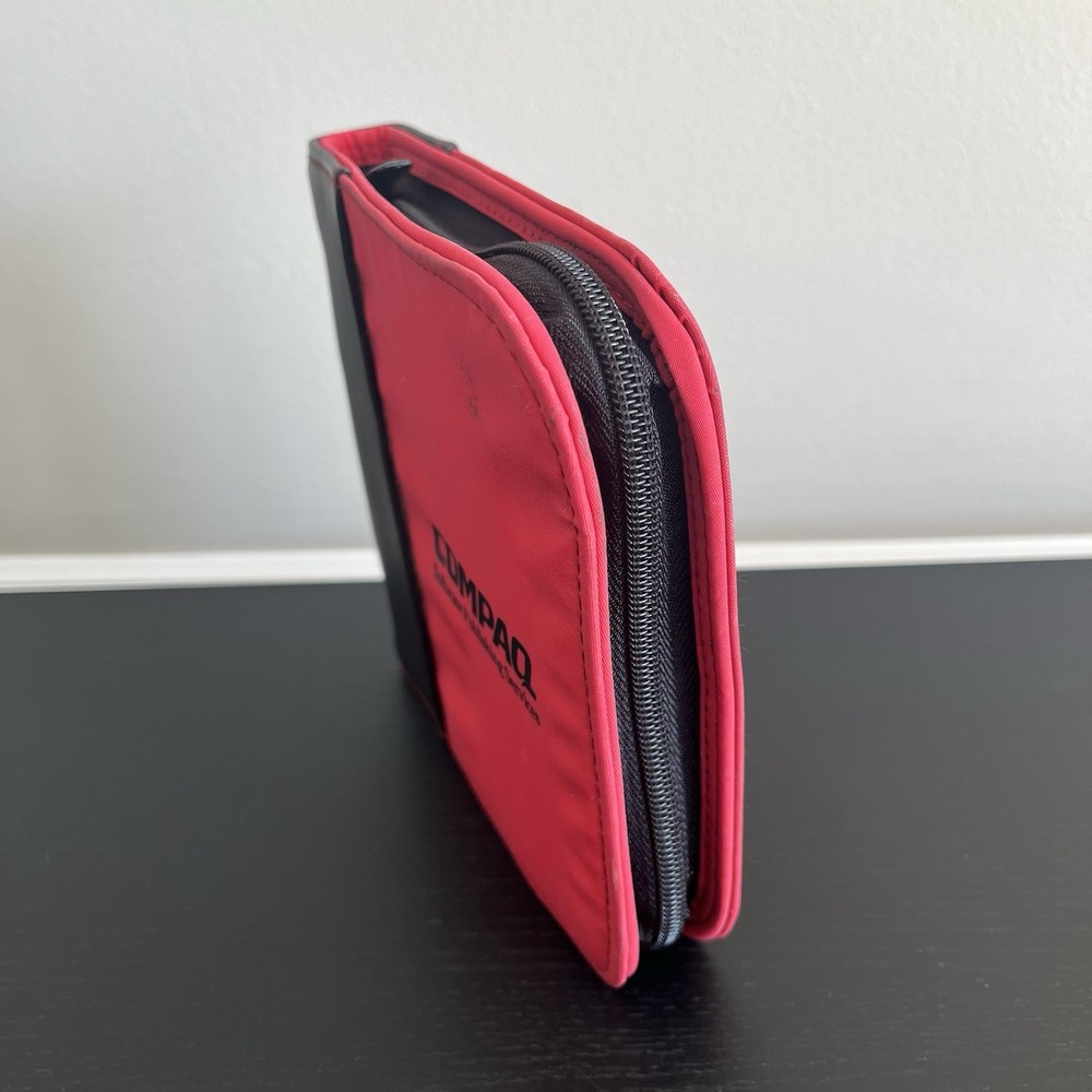 Vintage Compaq Software Publishing Services CD Disk Storage Zippered Case RCC