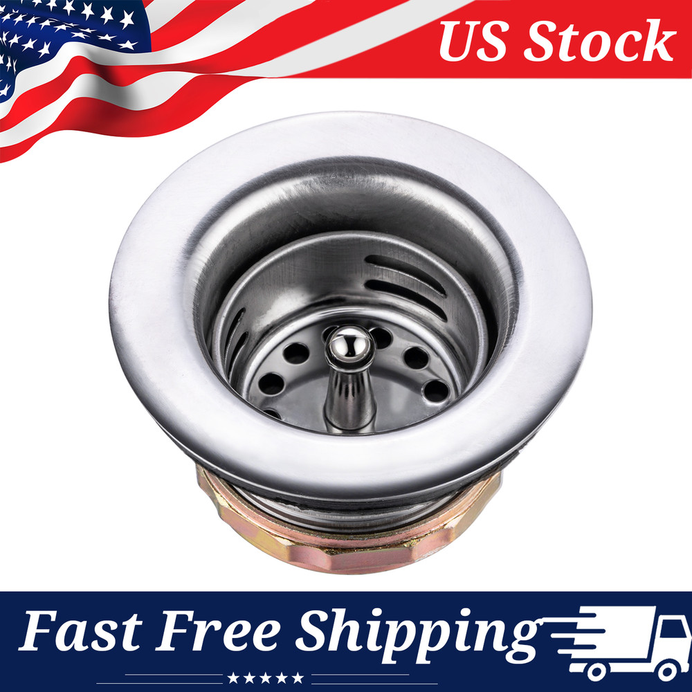 Professional 2" Kitchen Sink Drain Set featuring Strainer and Stopper