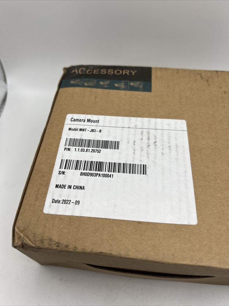 Camera Mount Junction Box MNT-JB3-B Black