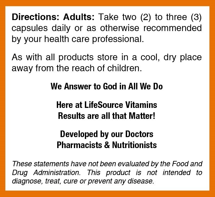 LifeSource Vitamins - Antibiotic Alternative - All Natural & Safe - 180 Caps