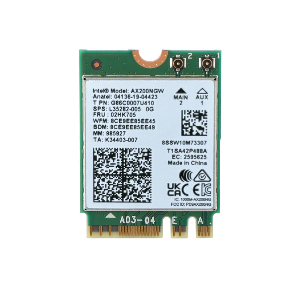 WiFi 6 Intel AX200NGW M.2 Wireless Card 802.11ax Network Module Bluetooth 5.2