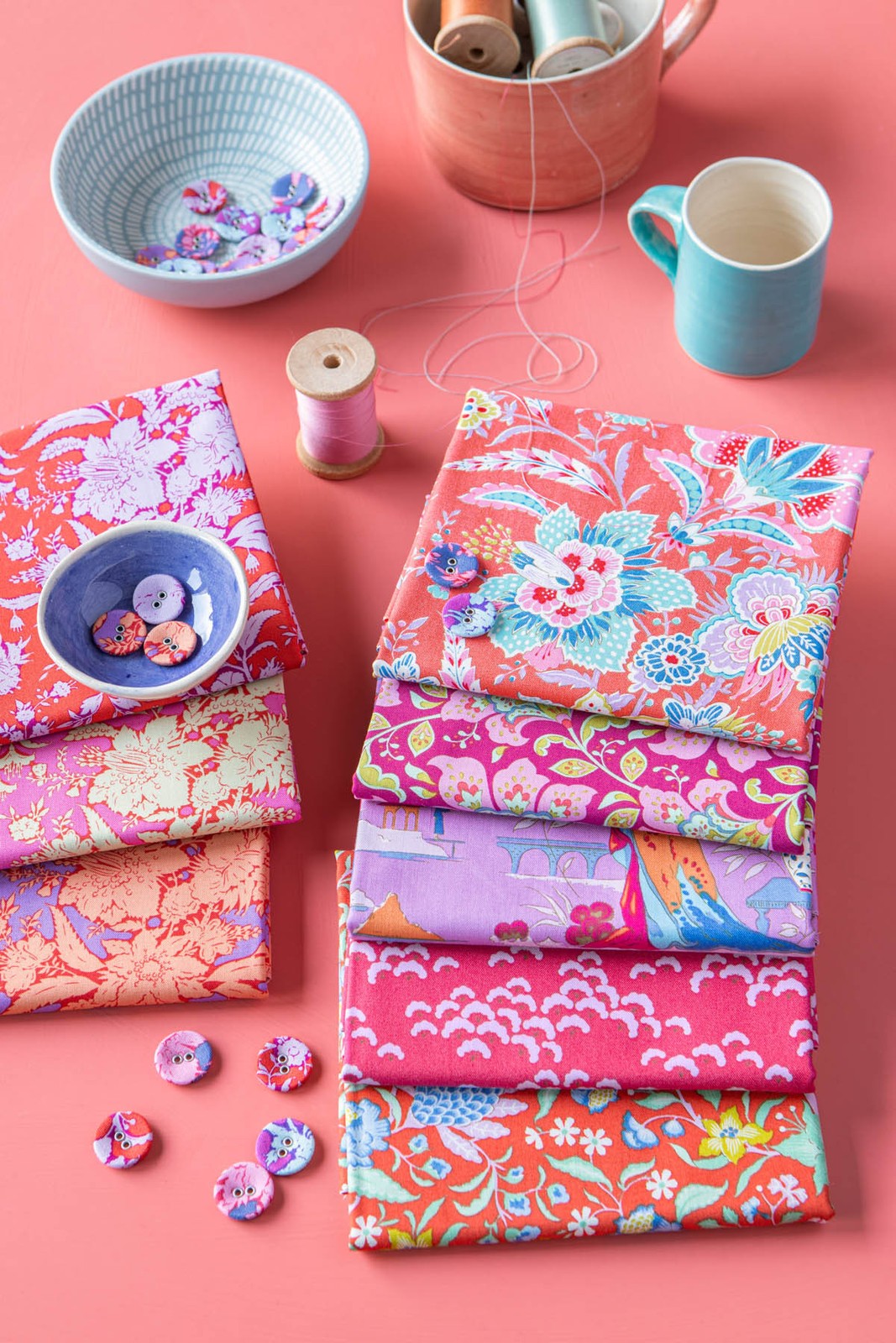 Bloomsville Tomato Plum Fat Quarter Bundle Tilda